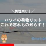 ハワイ　荷物リストのアイキャッチ画像